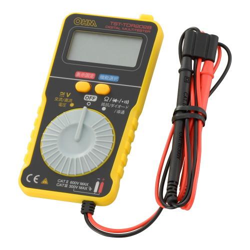 OHM オーム電機  デジタルマルチテスター　カード型　TST-TDR202B