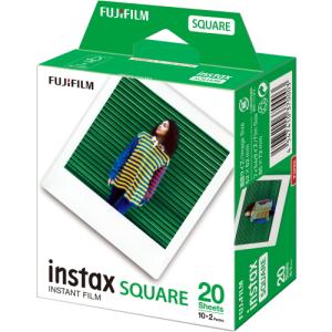 富士フィルム　チェキスクエアフィルム60枚 インスタントカラーフィルム instax SQUARE 20枚パックx3｜bp-s