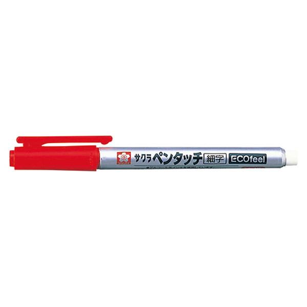 サクラクレパス　油性マーカーペン　ペンタッチエコフィール　細字用　赤　PPKE#19