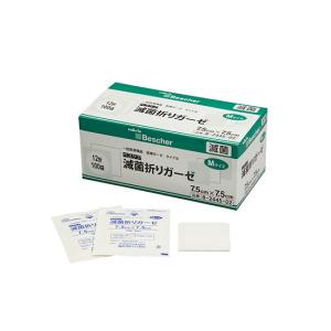 ベスケア　ナビス（アズワン）　ベスケア　滅菌折りガーゼ　75×75mm　1枚×100袋入　S12-7575　4560111752206