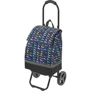 シャルミス ネコ柄ショッピングカート ネイビーブルー 15-5038-80(A3)ギフト包装・のし紙無料