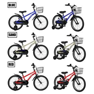幼児用自転車 18インチ 補助輪 カゴ付き カ...の詳細画像1