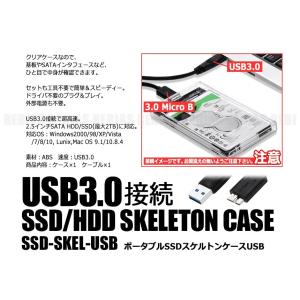 在庫特価 ポータブル SSD スケルトン ケー...の詳細画像2