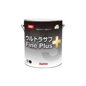 イサム塗料　ウルトラサフファインplus　Mグレー　4kg　2液型環境対応ウレタン樹脂プラサフ