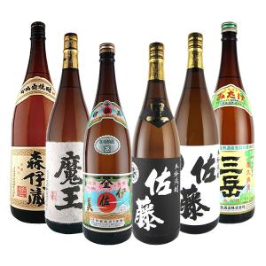 【送料無料】厳選芋焼酎 森伊蔵・魔王・伊佐美・佐藤 黒・佐藤 白・三岳 1800ml×6本飲み比べセット　森伊蔵酒造/白玉醸造/甲斐商店/佐藤酒造/佐藤酒造/三岳酒造｜bptshop