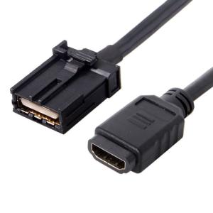 CY HDMI 1.4 タイプ E オス - タイプ A メス ビデオ オーディオ ケーブル 0.3m 4K 60hz 高速自動車グレード｜br-market