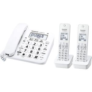 パナソニック コードレス電話機(子機2台付き) ホワイト VE-GD27DW-W｜br-market