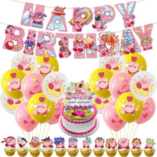 星のカービィ 誕生日 飾り付け パーティー セット Kirby ゲーム アニメ キャラクター かわい...