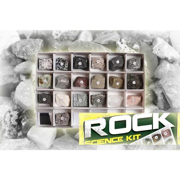 SCIENCE リニューアル 岩石・造岩鉱物標本22種セット 箱入り（紙製）箱サイズ：185×120...