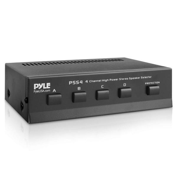 Pyle Home PSS4 4チャネル ステレオ スピーカー セレクター 並行輸入品 並行輸入品