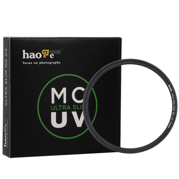 Haoge 72mm ウルトラスリム MC UV保護 マルチコート 紫外線レンズフィルター Niko...