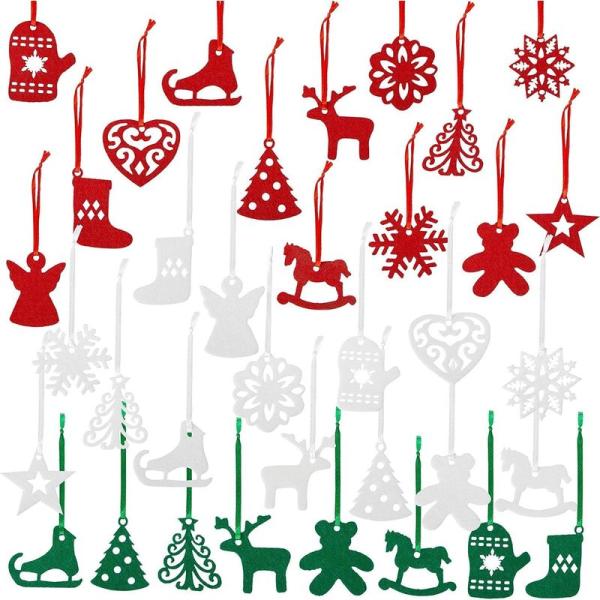 NALER クリスマスツリー オーナメント クリスマスグッズ 36枚セット クリスマスツリー トナカ...