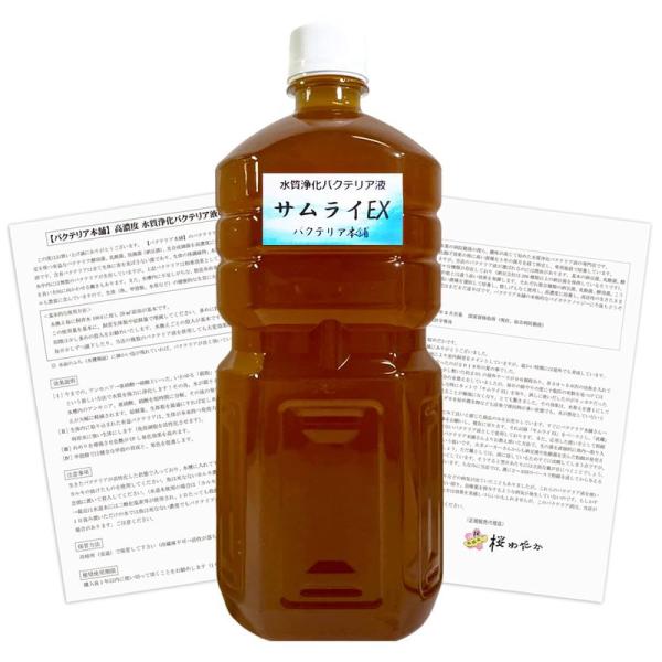 バクテリア本舗サムライEX 高濃度バクテリア液 1L(使用説明書付)