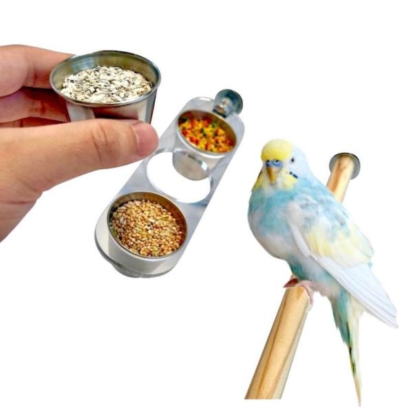 IWKイノベーション 鳥用オードブル皿 バードブル インコ フィンチ 鳥用餌入れ 水入れ