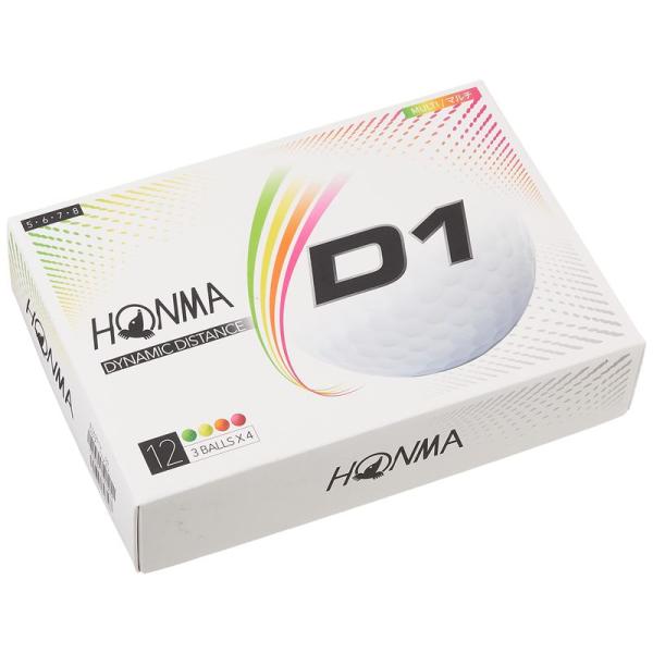 3DZまとめ買い HONMA(本間ゴルフ) ゴルフボール D1 2020年モデル 36球 マルチカラ...