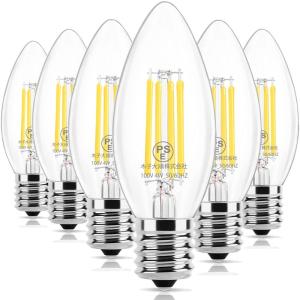 Wonninek 4W LEDフィラメント電球 E17口金 シャンデリア電球 40W形相当 C35蝋燭型電球 2700K電球色 調光器非対応｜br-market