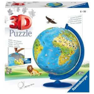 Ravensburger ラベンスバーガー 3Dパズル どうぶつ地球儀(187ピース)｜br-select-store