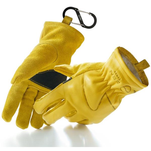 ZEN Camps キャンプ アウトドア用 グローブ 手袋 耐熱性 作業手袋 本革 (XL)