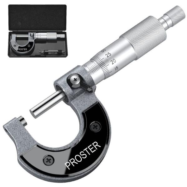 Proster デジタル マイクロメーター 0-25mm 0.01mm 外側マイクロメーター マイク...