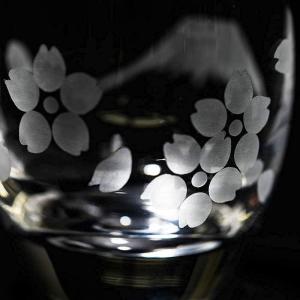 太武朗工房 公式 江戸切子 富士山に鶴・桜 冷...の詳細画像1