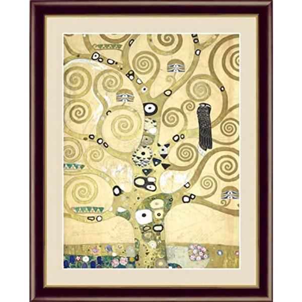 F6 世界の名画額 生命の樹 クリムト 有名美術館 レプリカ モダン インテリア 壁掛け 階段飾り ...