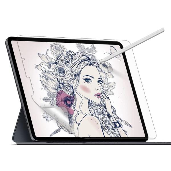 2枚 DIACUBE iPad Pro 第6/5/4/3世代 12.9インチ 共通 ペーパーフィール...