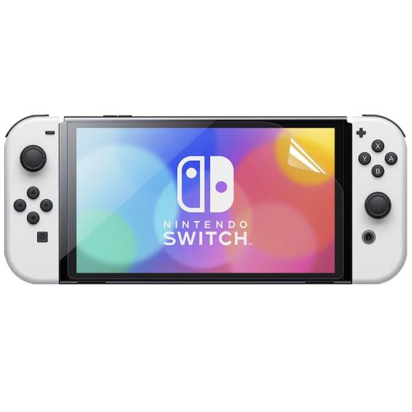 Nintendo Switch （ 有機ELモデル ）用 フィルム ブルーライトカット 保護フィルム...