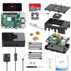 TRASKIT Raspberry Strart Kit/Raspberry Pi 4 /ラズベリーパイ4B（8GB RAM）/MicroS｜br-select-store