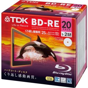 TDK 録画用 BD-RE 25GB 1-2倍速 ホワイトワイドプリンタブル 20枚 5mmケース BEV25PWA20A｜br-select-store