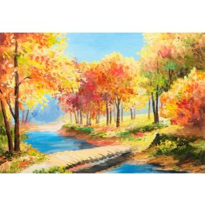 CHengQiSM 1000ピース ジグソーパズル 彩色鹿 パズル 絵画 自然