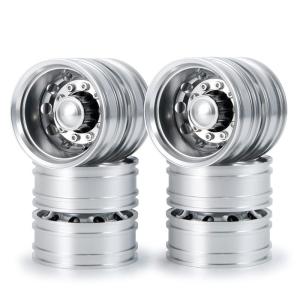 タミヤ1/14用6穴ホイール タミヤ1/14 1軸汎用 LESU製6穴アルミホイールセット