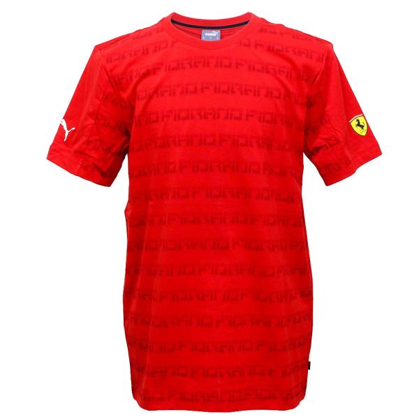 PUMA フェラーリ SF AOP Tee レッド 596152-01