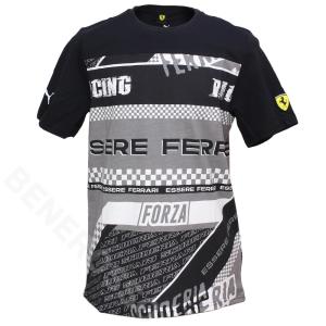 PUMA フェラーリ SF FW グラフィック Tシャツ 2023 ブラック 701223480-02｜br-sf