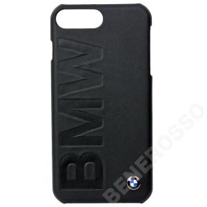 BMW iPhone 7Plus / 8Plus レザー ハードケース Big ロゴ BK BMHCP7LLOB｜br-sf