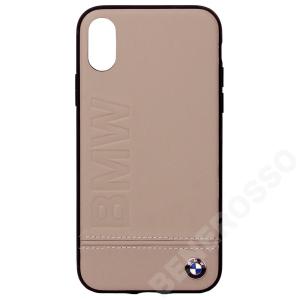 BMW iPhoneX ロゴ インプリント レザーハードケース ライン TP BMHCPXLLST