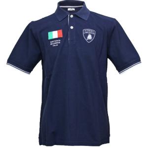 ランボルギーニ メンズ ITA フラッグ ポロ ダークネイビー 9009620CCU001