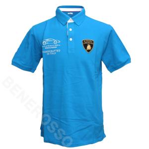 ランボルギーニ メンズ ウラカン 63 ピケ ポロ カリビアンブルー 9010114CCU112