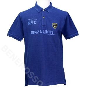ランボルギーニ メンズ インディゴ ウォッシュ NYC ピケ ポロ 9011545CCU065