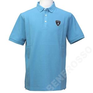 ランボルギーニ メンズ アヴェンタドールS ソリッド ピケ ポロ ライトブルー （Heaven Blue） 9012181CCU200