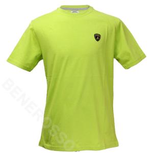 ランボルギーニ メンズ シールド Tシャツ ライムグリーン 9009552CCG087