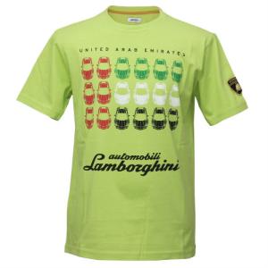 ランボルギーニ メンズ UAE スケッチ Tシャツ ライムグリーン 9010171CCG087