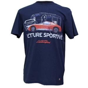 ランボルギーニ メンズ Vetture Sportive Tシャツ ダークネイビー 9010127CCU001