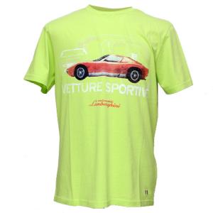 ランボルギーニ メンズ Vetture Sportive Tシャツ ライムグリーン 9010127CCG087