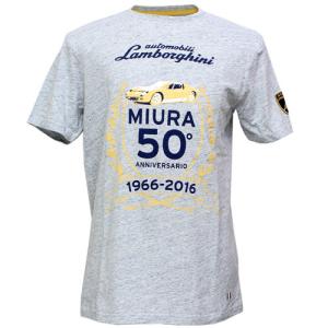 ランボルギーニ メンズ Miura 50°アニバーサリー Tシャツ グレイ 9010128CCE003