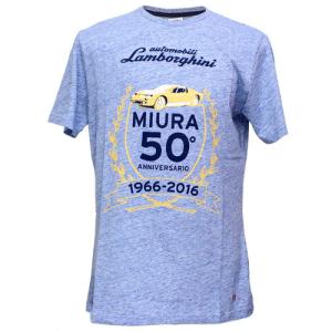 ランボルギーニ メンズ Miura 50°アニバーサリー Tシャツ インディゴ 9010128CCU111