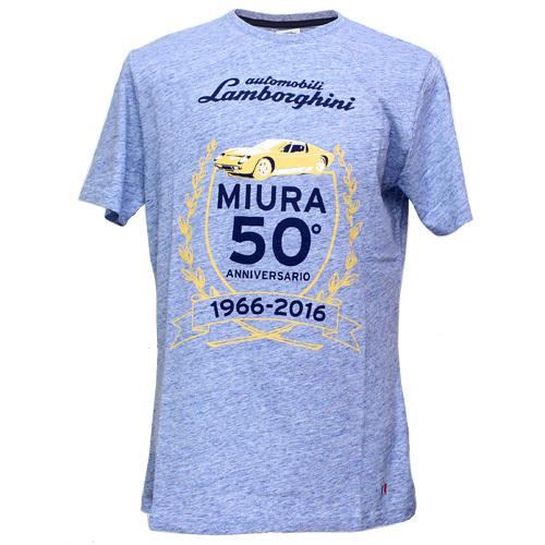 ランボルギーニ メンズ Miura 50°アニバーサリー Tシャツ インディゴ 9010128CCU...