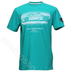ランボルギーニ メンズ ウラカン スパイダー ホログラム Tシャツ ピーコックグリーン 9011558CCU153