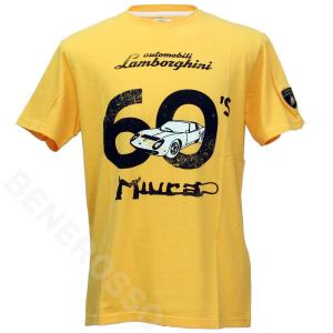 ランボルギーニ メンズ 60's Miura Tシャツ イエロー 9011603CCY040