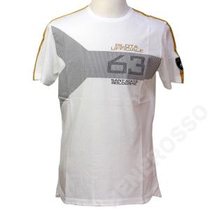 ランボルギーニ メンズ 63 Pilota Ufficiale Tシャツ ホワイト 9012046CCW017