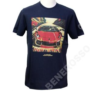 ランボルギーニ メンズ アヴェンタドール プリント Tシャツ DNV 9012086CCU001
